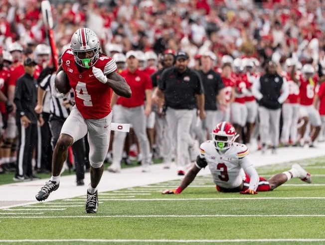 RECAP: Smith and Sayin Big First Half Lead to 45-16 Win for No. 5 Ohio State over Maryland
